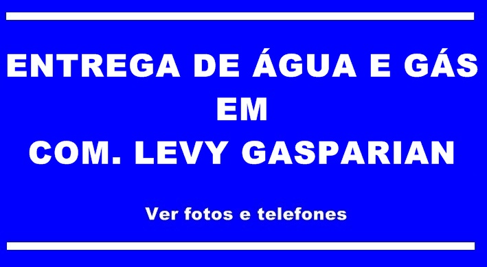 Água e Gás em Comendador Levy Gasparian